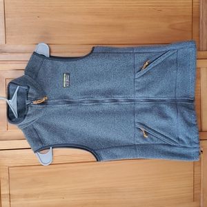 LL Bean Gray Fleece Vest